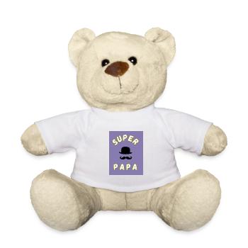 DAD. FATHER's DAY. HAPPY BIRTHDAY DAD. HAPPY BIRTHDAY - Teddy Bear - white - Front