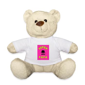 GROSSARTIGER DAD. PAPA. ALLES GUTE ZUM GEBURTSTAG, PAPA. PAPA. HUMOR - Teddy - Weiß - Vorne