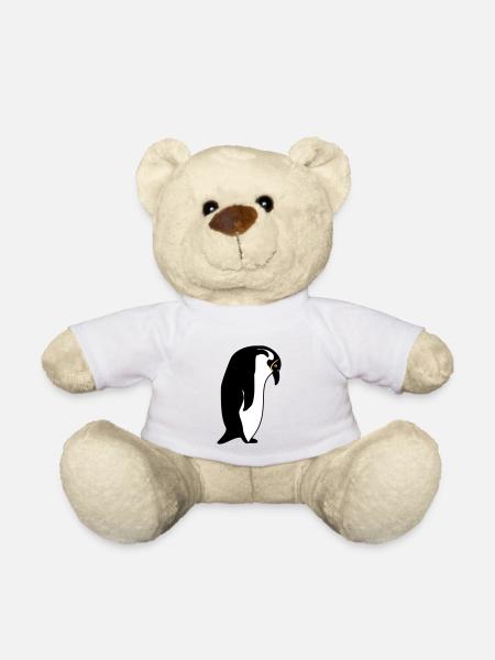 Pinguin - Teddy - Weiß