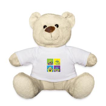 Happy Robot Toy Collector Poison - Teddy Bear - white - Front