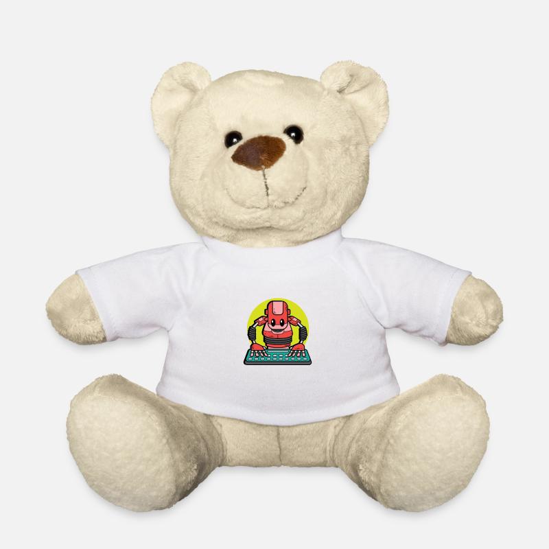 Lustiger Roboter Computertechniker Gift - Teddy - Weiß