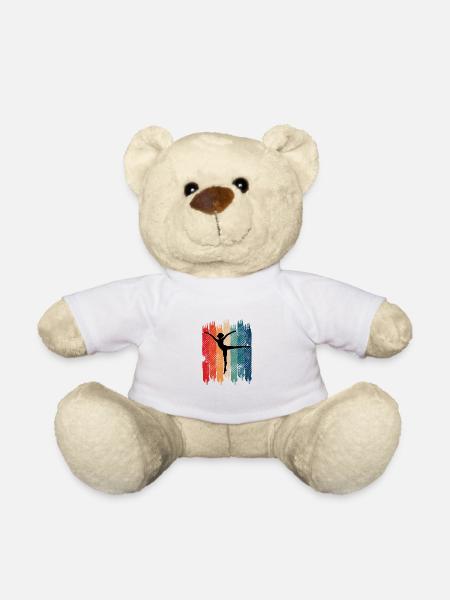 Retro Gymnastik Akrobaten Gift - Teddy - Weiß