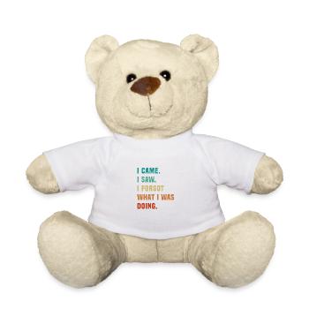 Vintage, I came, I saw that I verge - Teddy Bear - white - Front