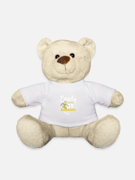 Banane leicht abgelenkte bananen vegane Lebensmitt - Teddy - Weiß