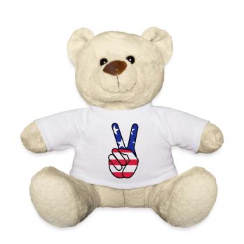 USA Victory - Teddy Bear - white - Front