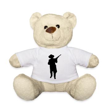 Man and Gun 2 (Vector) - Teddy - Weiß - Vorne