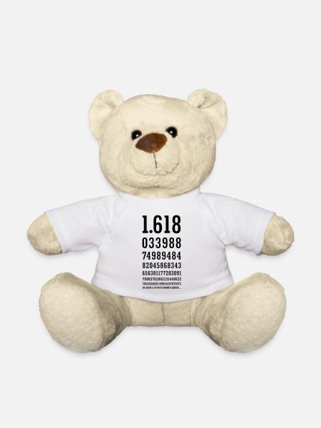 Golden Ratio Number - Teddy Bear - white