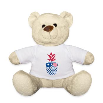 Independence Day 4 July Independence Day Amerik - Teddy Bear - white - Front