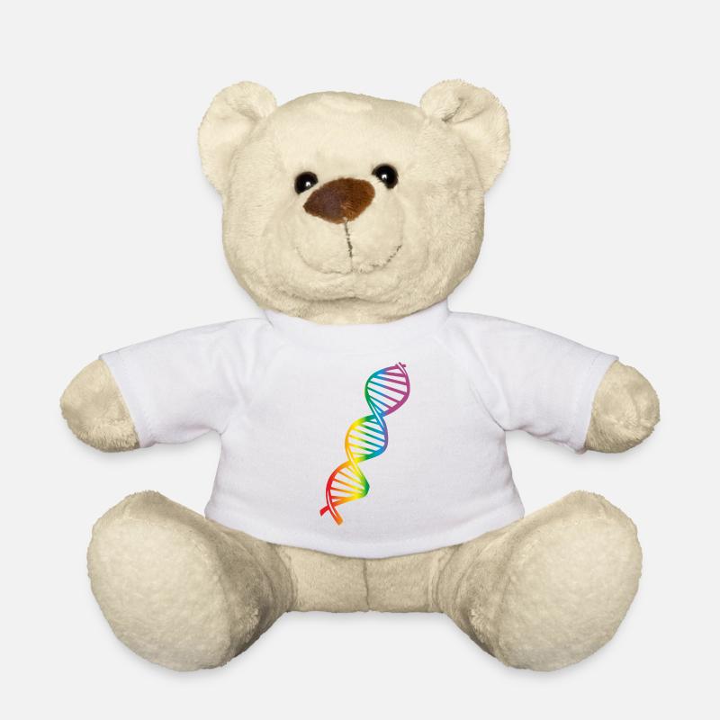 LGBT Regenbogen DNA - Teddy - Weiß