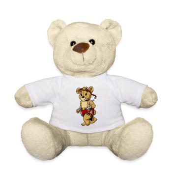 Muay Thai mascot - Teddy Bear - white - Front