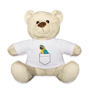 Pectoral Perroquet Ara - Nounours - blanc - Devant