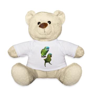 Perroquets d’Amazone - Nounours - blanc - Devant