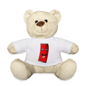 Cola Dose Zunge raus! Cola can toungue out! - Teddy - Weiß - Vorne