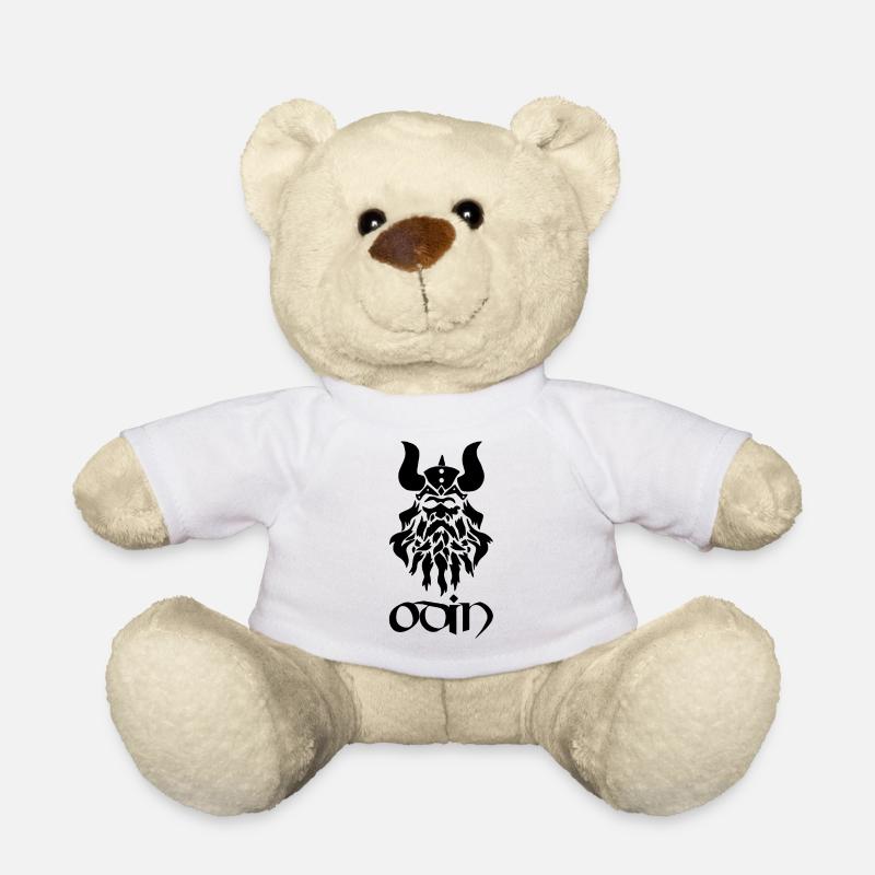 Nordischer Gott Odin (schwarz) - Teddy - Weiß