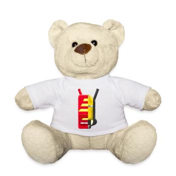 Secours et pompiers - Nounours - blanc - Devant