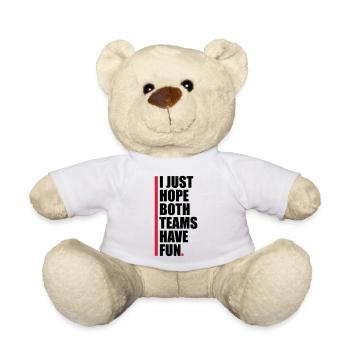 Both Teams Have Fun - Teddy Bear - white - Front