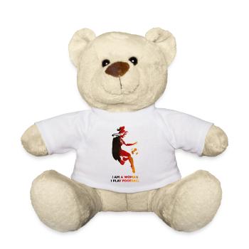 Frauenfußball - Teddy - Weiß - Vorne