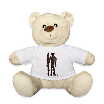 Fußsoldat🦶(Mit den Füßen gezeichnet) - Teddy - Weiß - Vorne