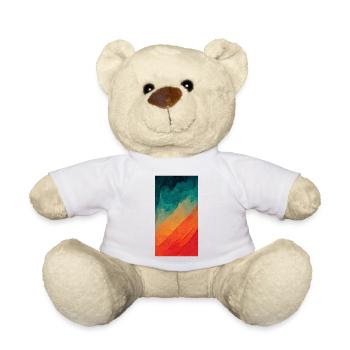 Von Blau zu Rot - Teddy - Weiß - Vorne
