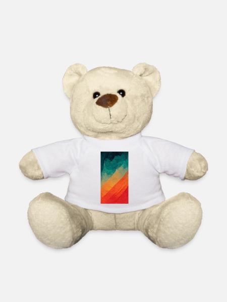 Von Blau zu Rot - Teddy - Weiß