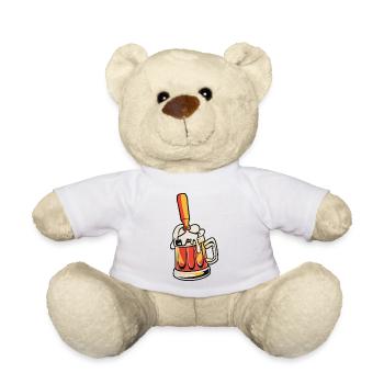Womens Gardener Beer Flowers Garden - Teddy - Weiß - Vorne