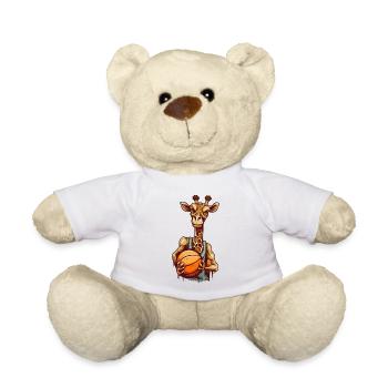 Girafe de basket-ball - Nounours - blanc - Devant