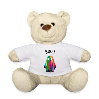 Cute Ghost / Halloween - Teddy Bear - white - Front