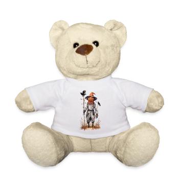 Halloween épouvantail citrouille Gobelincore esthétique - Nounours - blanc - Devant