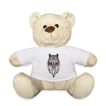 Wolf Dream Catcher - Teddy Bear - white - Front