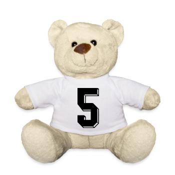 Retroshirt BRD 1974 WM EM 2024 50 Jahre Jubiläum - Teddy - Weiß - Vorne