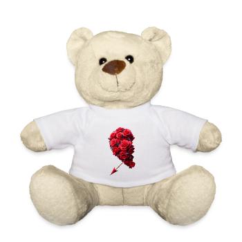Partenaire du cœur gauche - Nounours - blanc - Devant
