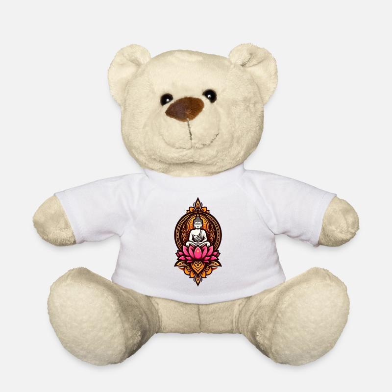 Sitting Buddha - Teddy - Weiß