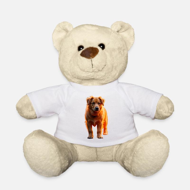Treuer Wächter im Licht - Teddy - Weiß