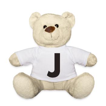 J - Teddy Bear - white - Front