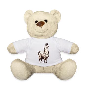 White llama - Teddy Bear - white - Front
