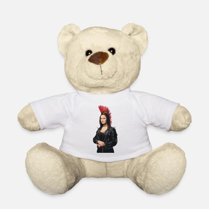 Mona Lisa (La Joconde) Punk - Teddy - Weiß
