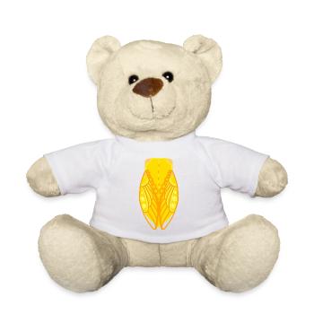 Gelbe Zikade - Teddy - Weiß - Vorne