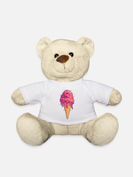 Eiscreme Eis - Teddy - Weiß