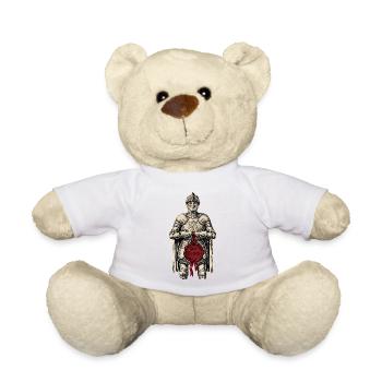 Sir Tified Knight Funny Renaissance Faire Men LARP - Teddy - Weiß - Vorne