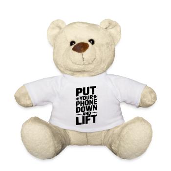 Legen Sie Ihr Telefon weg und heben Sie es an - Teddy - Weiß - Vorne