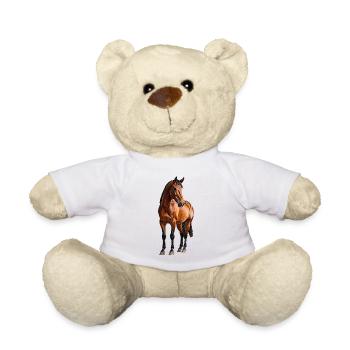 Horse - Teddy Bear - white - Front