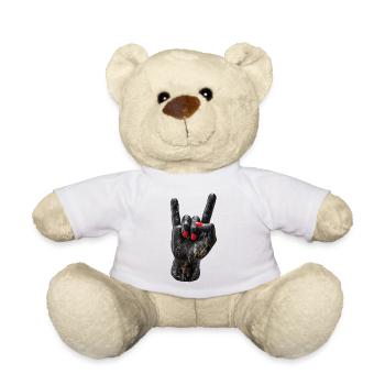 Rockhand Marble Print - Teddy Bear - white - Front