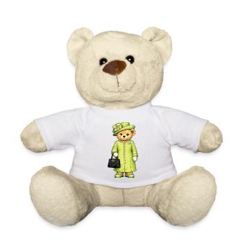 Royal Teddy Bear Design | Cute Vintage Teddy Bear - Teddy Bear - white - Front