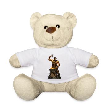 Feuerfokus Schmiedekunst - Teddy - Weiß - Vorne