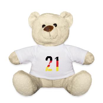 Maillot 21 Numéro Allemagne - Nounours - blanc - Devant