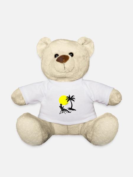 Sommer Relaxen Urlaub - Teddy - Weiß