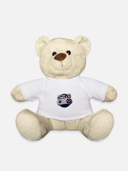 Level 40 Complete 40. Geburtstag Männer Retro - Teddy - Weiß