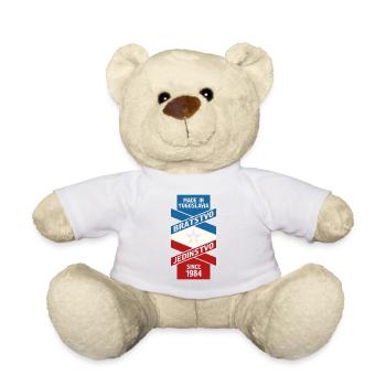 Made in Yugoslavia Gift Jugo Tito SFRJ - Teddy Bear - white - Front