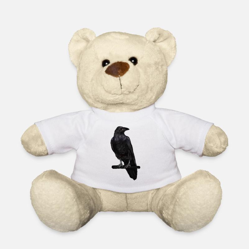 raven - Teddy Bear - white