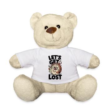 Getting lost and discovering - let ́s get lost - Teddy Bear - white - Front